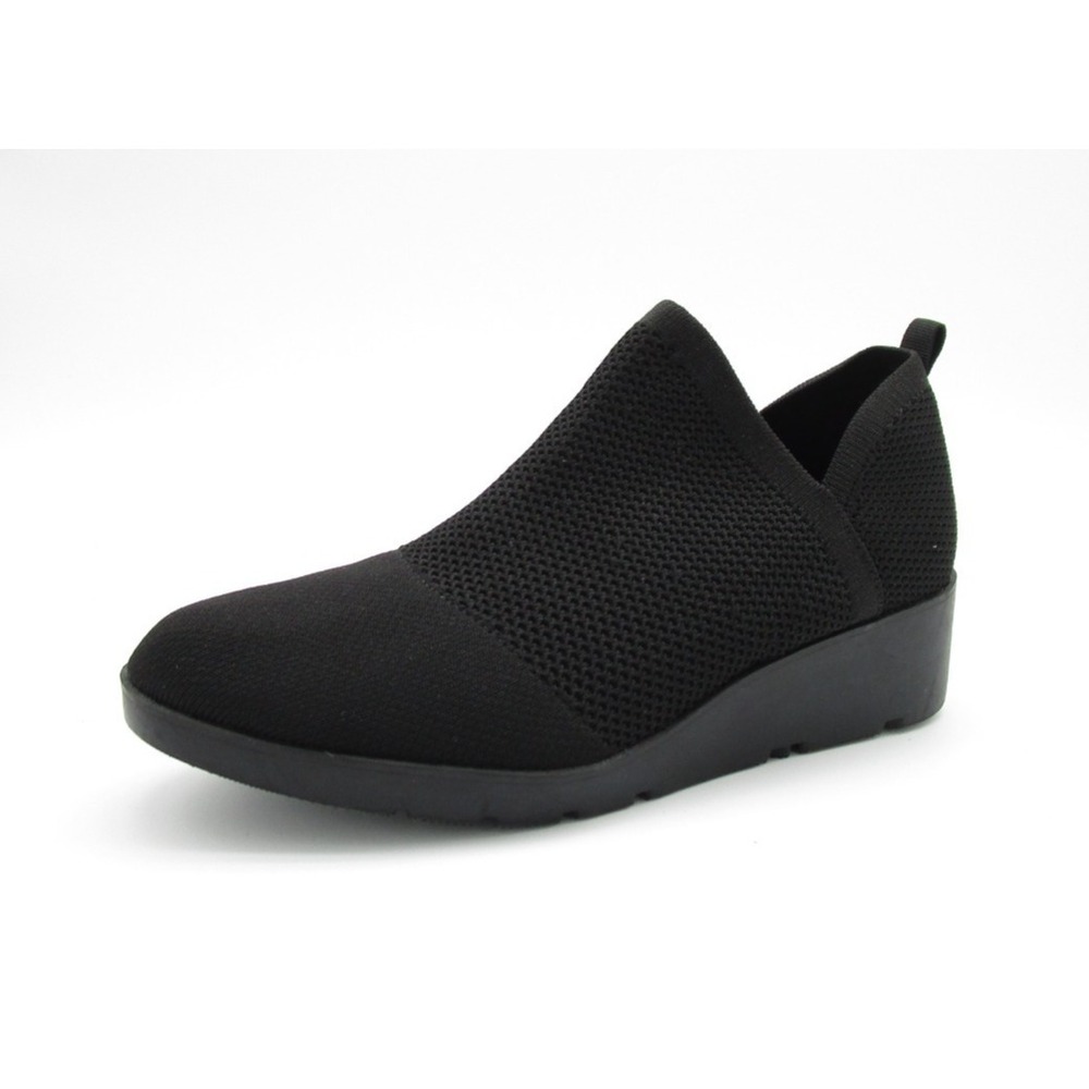 Taryn Rose Kabe Knit Wedge Ankle Booties Black Comfort Shoes Womens Size 9 - Picture 7 of 8
